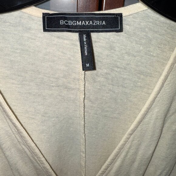 BCBG Maxazria Cream Top- Womens Size Medium - Picture 3 of 4